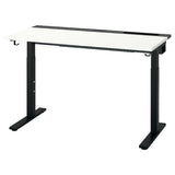 MITTZON desk, white/black, 120x60 cm