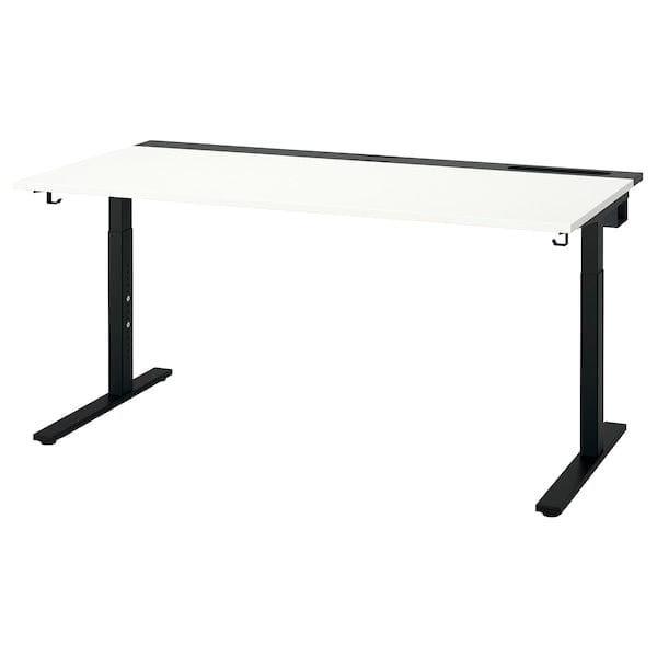 Ikea MITTZON - Desk, white/black, 160x80 cm