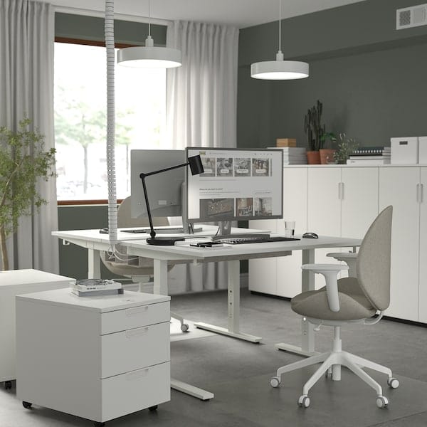Ikea MITTZON - Desk, white, 120x80 cm