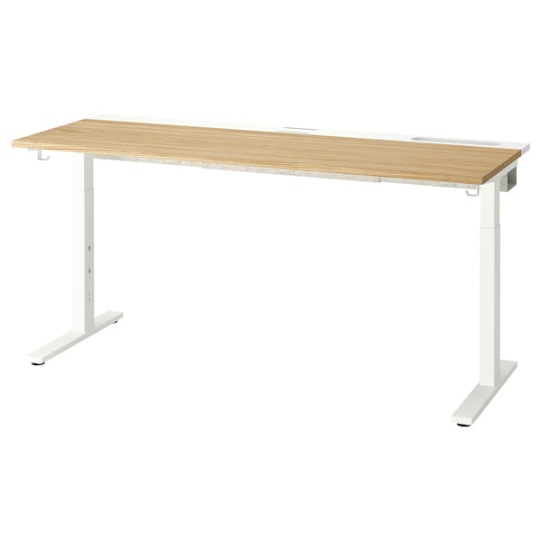 Ikea MITTZON - Desk, oak veneer/white,160x60 cm
