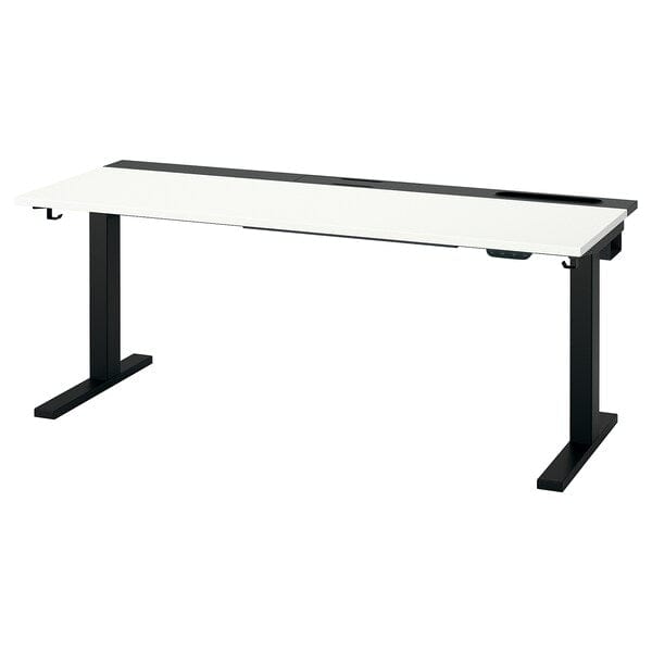 Ikea MITTZON - Height-adjustable desk, electric white/black,160x60 cm