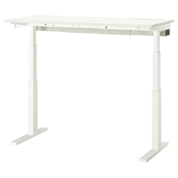 Ikea MITTZON - Height-adjustable desk, electric white,140x60 cm