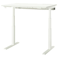 MITTZON desk sit/stand, electric white, 120x80 cm