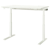 MITTZON desk sit/stand, electric white, 140x80 cm