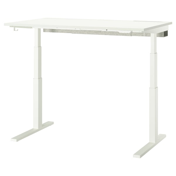 MITTZON desk sit/stand, electric white, 140x80 cm