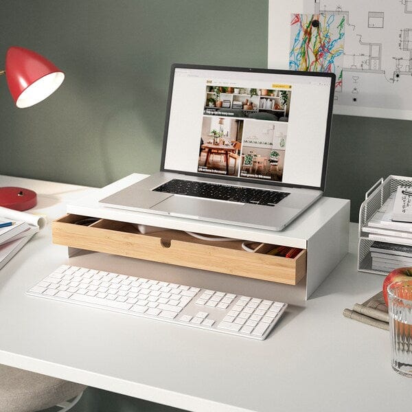 Ikea MITTZON - Height-adjustable desk, electric white,140x60 cm