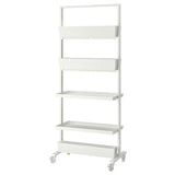 MITTZON frame w cstrs/disp shlf/cable box, white, 85x205 cm