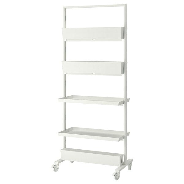Ikea MITTZON - Frame w cstrs/disp shlf/cable box, white, 85x205 cm
