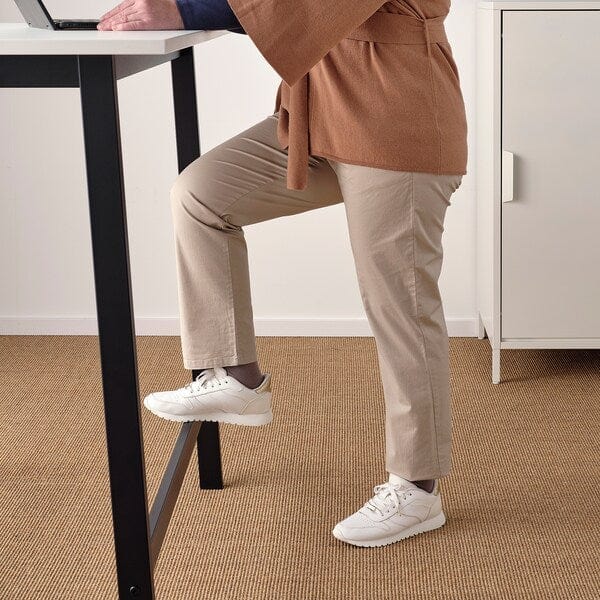 Ikea MITTZON - Conference table, white/black, 140x68x105 cm