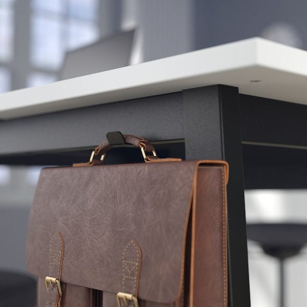 Ikea MITTZON - Conference table, white/black, 140x108x105 cm