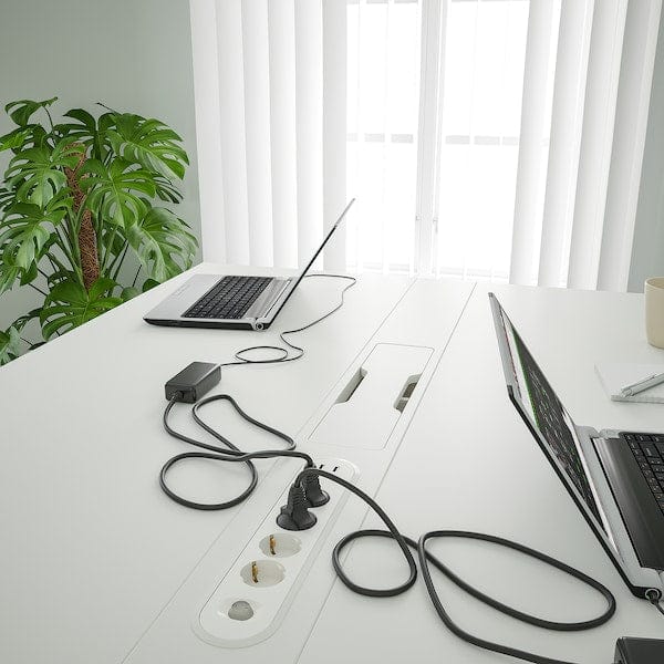 Ikea MITTZON - Conference table, white, 140x108x105 cm