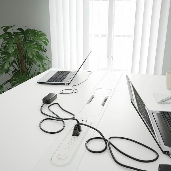 Ikea MITTZON - Conference table, white, 140x108x105 cm