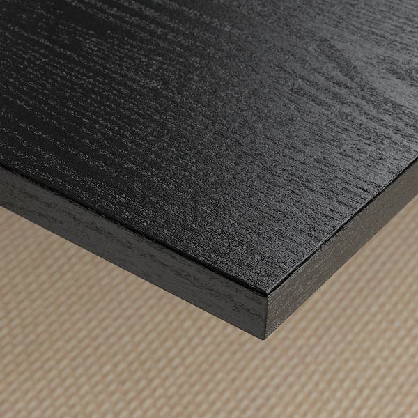 Ikea MITTZON - Conference table, black stained ash veneer/black, 140x68x105 cm