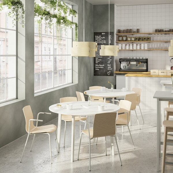 Ikea MITTZON - Conference table, round/white, 120x75 cm