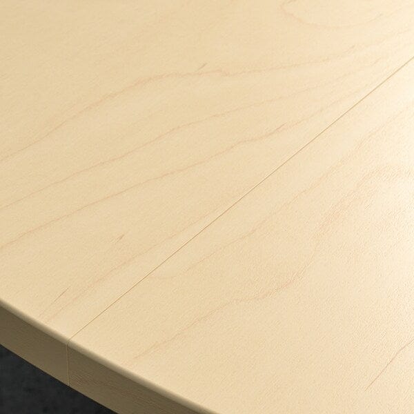 Ikea MITTZON - Conference table, round birch veneer/black, 120x75 cm
