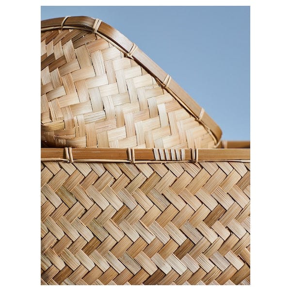 Ikea MJÖLKKANNA - Basket, bamboo, 18x25x14 cm