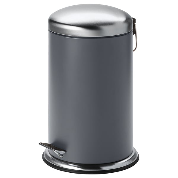MJÖSA pedal bin, dark grey, 12 l