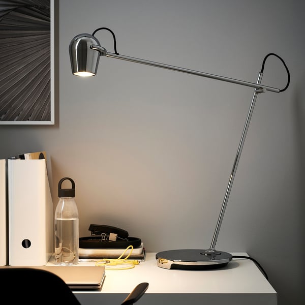 MODERMOLN work lamp, chrome-plated, 8 cm