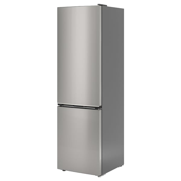 MÖLNÅS fridge/freezer, IKEA 700 freestanding/stainless steel colour, 249/106 l