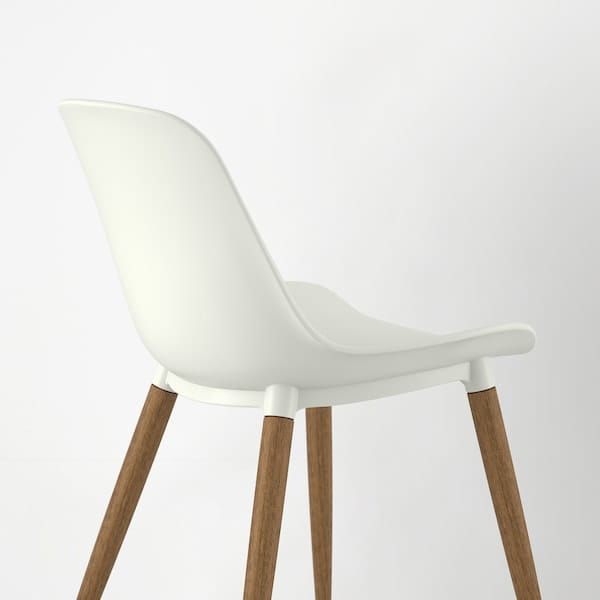 Ikea MÖRBYLÅNGA / GRÖNSTA - Table and 4 chairs, oak veneer brown stained/white, 140x85 cm