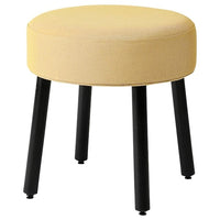 MÖRTFORS pouffe, Diseröd dark yellow, 47x47 cm