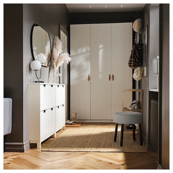 Ikea MÖRTFORS - Pouf, Diseröd grigio,47x47 cm