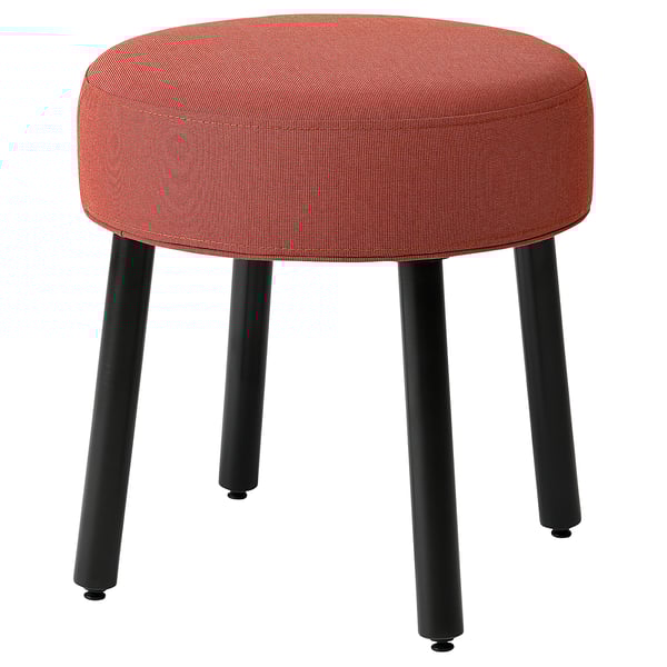 MÖRTFORS pouffe, Diseröd red, 47x47 cm