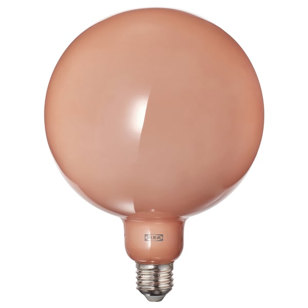 MOLNART LED bulb E27 150 lumen, globe orange-pink, 150 mm