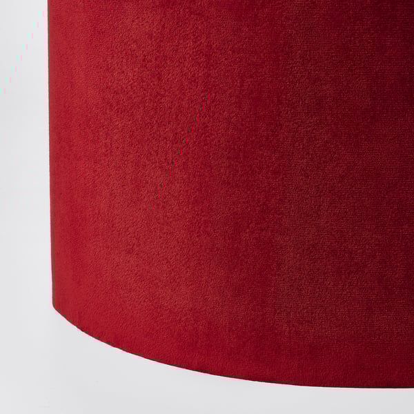 MOLNSKIKT lamp shade, dark red velvet, 33 cm