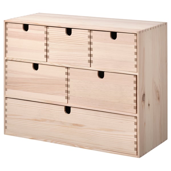 MOPPE mini chest of drawers, pine, 42x18x32 cm