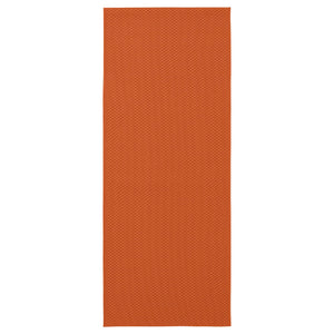MORUM rug flatwoven, in/outdoor, orange, 80x200 cm