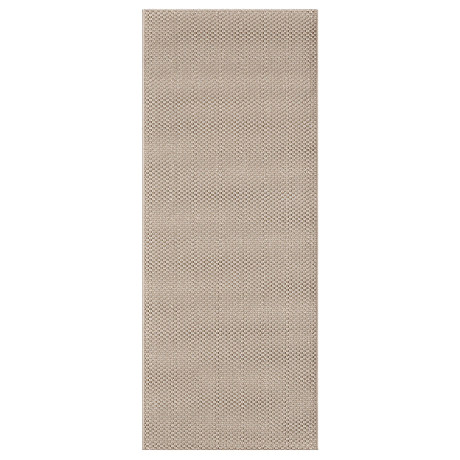 MORUM rug flatwoven, in/outdoor, beige, 80x200 cm
