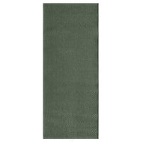 MORUM rug flatwoven, in/outdoor, dark green, 80x200 cm