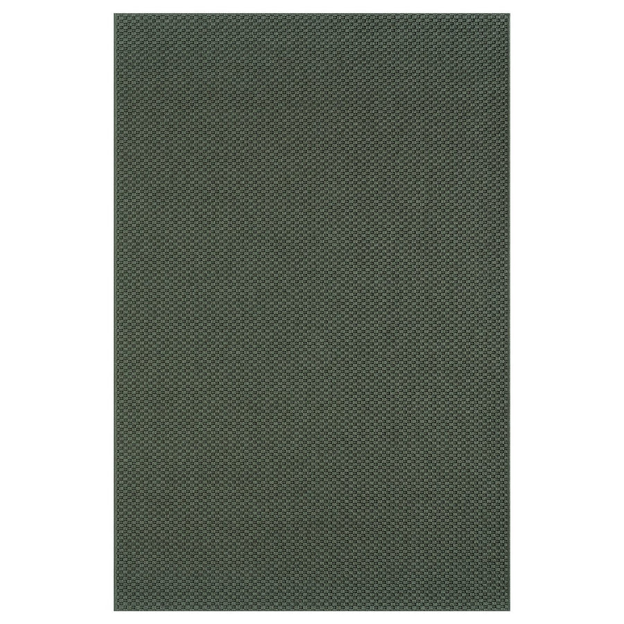 MORUM rug flatwoven, in/outdoor, dark green, 180x120 cm