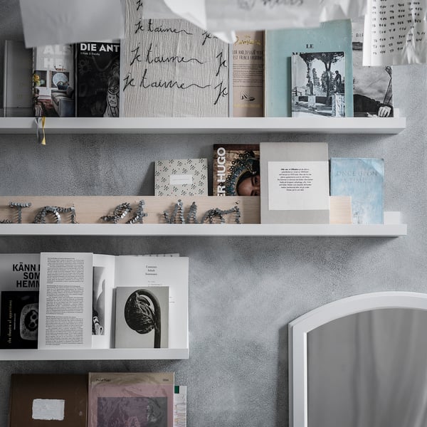 MOSSLANDA picture ledge, white, 115 cm