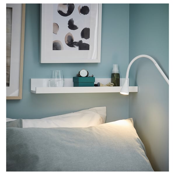 MOSSLANDA picture ledge, white, 55 cm