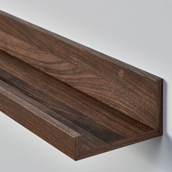MOSSLANDA picture ledge, walnut effect, 55 cm