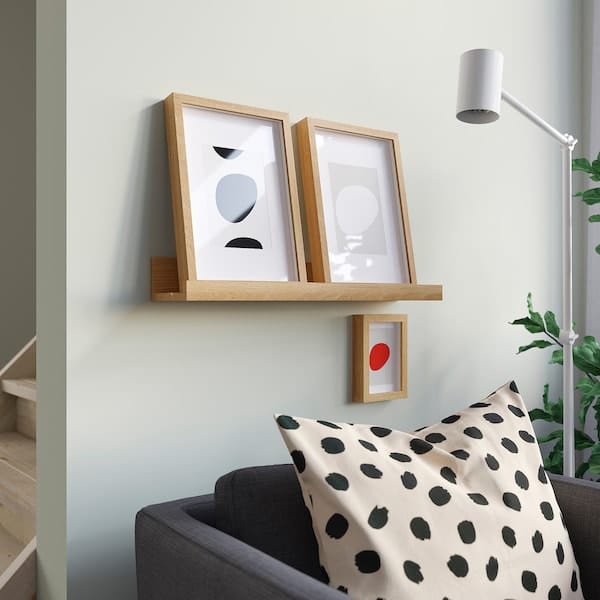Ikea MOSSLANDA - Picture ledge, oak effect, 55 cm