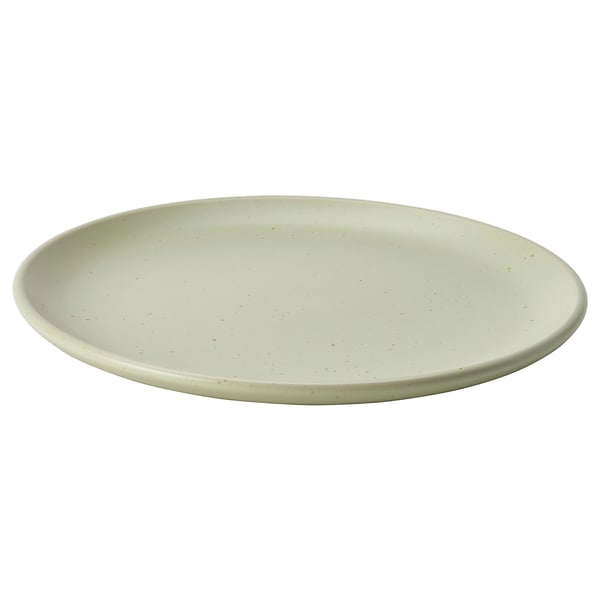 MOSSMAL side plate, dot pattern/light green, 18 cm