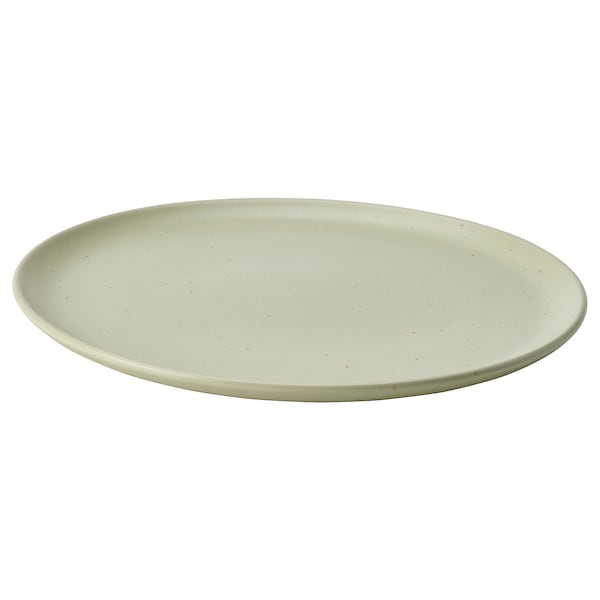 Ikea MOSSMAL - Plate, dot pattern/light green, 22 cm