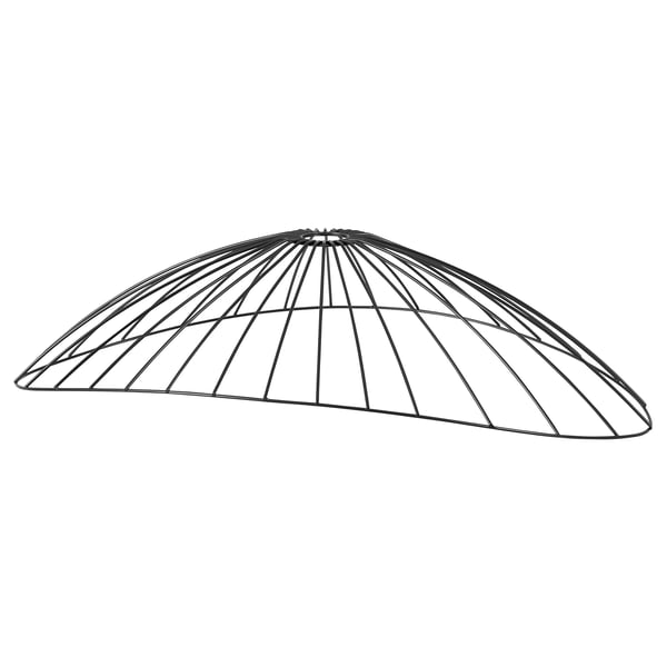 MOTSJÖ pendant lamp shade, black, 60x40 cm