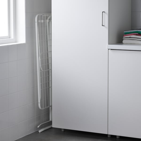 MULIG drying rack, in/outdoor, white, 173x57 cm