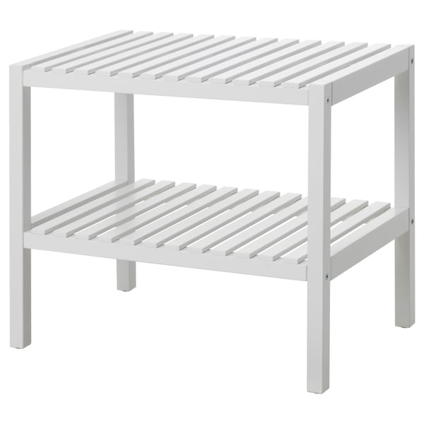 MUSKAN bench, white, 58x38 cm