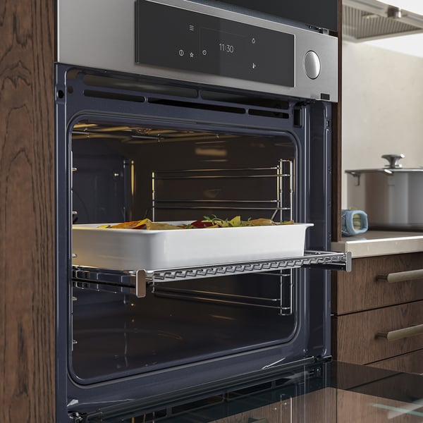 MUTEBO forced air oven with full steam, IKEA 700 stainless steel colour, 59.5x59.4x56.7 cm