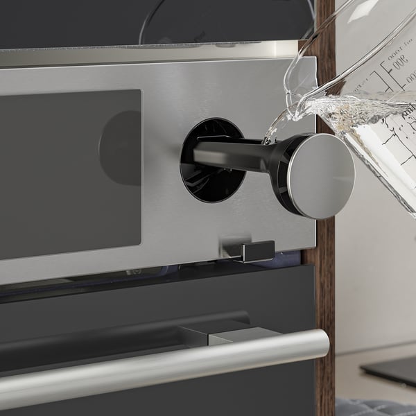 MUTEBO forced air oven with full steam, IKEA 700 stainless steel colour, 59.5x59.4x56.7 cm