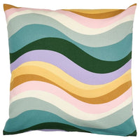 MYGGBLOMSTER cushion cover, grey-blue/multicolour, 50x50 cm