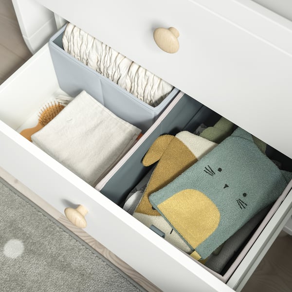MYLLRA changing table with drawers, white, 85x97x79 cm
