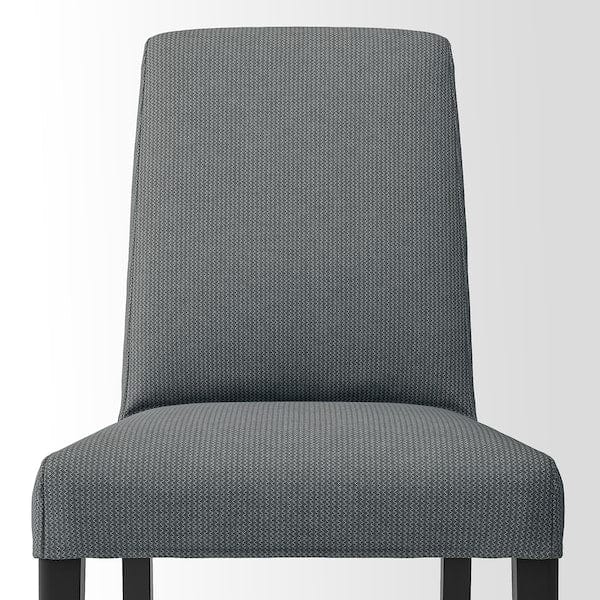 Ikea NACKANÄS / BERGMUND - Table and 4 chairs, black acacia / gray Nykvarn,140 cm ,