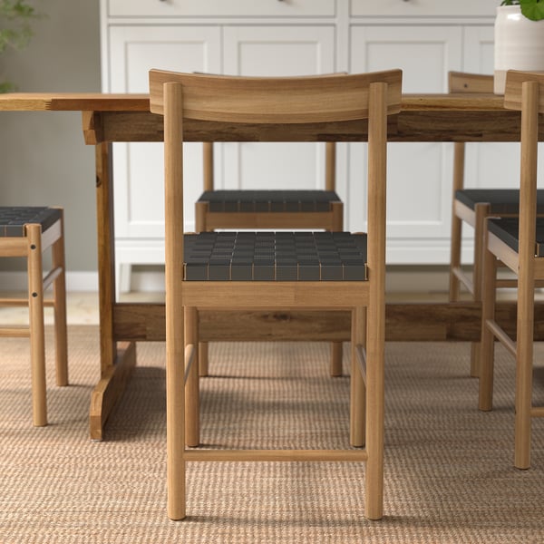 NACKANÄS chair, acacia, 45x81x47 cm