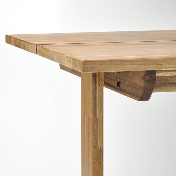 NACKANÄS table, acacia, 140x76 cm